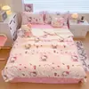 Manta com tema de menina KT, feita de macio fleece de leite, espessa para aquecer, manta de lã de cordeiro, xale, manta para cochilo no escritório, manta de sofá