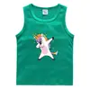 Chal de verano para niños 2023 estilo coreano algodón casual playera interior absorbente de sudor color sólido caramelo camiseta sin mangas para niños