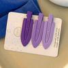 Horquilla de estilo coreano para mujer, estilo celebridad de Internet, color caramelo, sin costuras, con punta de pelo roto, pinza de pico de pato, pinza lateral, tocado, flequillo
