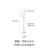 Colgante de Plata de Ley S925 Rosca Vacía Perla de Cristal Hecho a Mano con Cuentas Colgante de Joyería DIY Accesorios de Plata