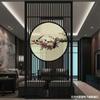 Biombo de Entrada de Madera Maciza Estilo Chino, Valla de Piso a Techo para Entrada de Sala de Estar, Habitación de Té de Hotel, Pantalla de Oficina, Pantalla de Rejilla