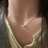 Collar de amor de nicho para mujer, estilo frío, elegante cadena de clavícula, diseño de nicho, collar simple que combina con todo, al por mayor