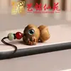 Cadena para Teléfono Oveja Pequeña de Sándalo Verde Yiming Xianyuan Llavero Colgante Zodiaco Oveja Decoración Linda para Hombres y Mujeres Regalo Creativo