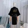 Robe de Noiva Transfronteiriço, Robe de Manhã, Camisola Feminina, Maquiagem de Casamento, Grupo de Madrinhas, Kimono de Casamento, Roupão