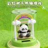 Moderna Decoración de Escritorio con Forma de Árbol de Pino Estilo Chino de Dibujos Animados, Columpio Arcoíris, Figura de Panda, Cochecito de Columpio, Adorno Divertido, Regalo