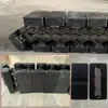 Transportador de cable oruga bloque de goma máquina extendedora de puentes máquina tiradora de cable óptico cadena de oruga bloque de presión de goma transportador