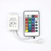 Controlador LED RGB de 24 Teclas Control Remoto para Tira LED Atenuador de Luz RGB LED Infrarrojo Uno a Dos Control de Larga Distancia