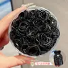 Goma Negra Elástica de Alta Calidad Desechable para Niñas para Atarse el Cabello, Diadema Gruesa para Niñas, No Lastima el Cabello del Bebé y Tiene Buena Elasticidad