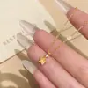 Colar Pingente Estrela de Cinco Pontas Escovada com Zircônia Acessórios para Mulheres, Corrente de Clavícula de Verão, Joia de Corrente de Pescoço de Luxo Leve de Nicho de Alta Qualidade