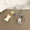 [Estilo Mascota Linda] Hueso de Perro Flocado Lindo Colgante para Funda de Teléfono Celular Decoración de Cámara Polaroid Ccd Gratis I