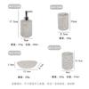 Juego de Lavado de Baño de Cerámica de Cuatro Piezas Estilo Europeo Creativo Kit de Baño Suministros de Baño Juego de Regalo