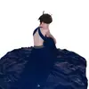 Vestido Mini de Cumpleaños Resistente Estilo Vintage con Pedrería, Atrevido, Espalda Descubierta, Cuello Halter, Largo, para Socialité Transfronteriza 2026