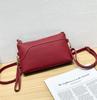 TOGO Top Layer Couro Nicho Luz Bolsa de Luxo All-match Bolsa Feminina Bolsa de Embreagem Bolsa Simples Bolsa de Moedas Móvel Feminina