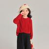 Pudding Haru Roupa Infantil Camiseta Básica Tecido Antibacteriano Manga Longa de Inverno para Meninas Camiseta Básica Feminina Po Mais Veludo