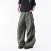 Calça de Trabalho Paracaidista Azul para Aplicação da Lei ao Ar Livre Primavera e Outono Nova Solta Plissada Secagem Rápida Calças de Assalto para Esportes de Montanhismo