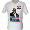 Evento Poliéster Secado Rápido Camiseta Publicitaria Estampado Completo de Cuerpo Entero Grande Camiseta para Votar Campaña Presidencial Ropa de Elección Personalización