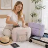 Bolsa organizadora de roupas à prova d'água, portátil, de grande capacidade, para armazenamento de viagem, mala de rodinhas multifuncional para empacotar e mudar de dormitório
