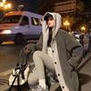 Chic Coreano Otoño e Invierno Nuevo Cárdigan Largo Transfronterizo Sudadera de Terciopelo de Cordero Suelta Moda Estilo Europeo y Americano Cárdigan con Capucha