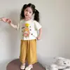 Conjunto de Verano 2026 para Niñas, Nuevo, Moderno, de Manga Corta, Casual, Pantalones a Cuadros, Conjunto de Dos Piezas para Bebés Niñas