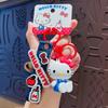 Pulsera de cuentas de Sanrio con dibujos animados auténticos, llavero con colgante para bolso, llavero para pareja, colgante para bolso, pequeño regalo