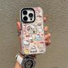 Funda Divertida de Dibujos Animados Hello Kitty para Teléfono Móvil Adecuada para Apple 17 Estilo Lindo iPhone 16 Funda de Teléfono Móvil Transparente de TPU