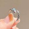 Anillo de Serpiente Plateado con un Diseño Minimalista y de Moda, Similar al que Usa Xicheng Xiaozi en el Programa, en un Estilo Fresco y Discreto para Mujeres
