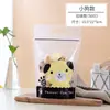 Bolsa de pie de dibujos animados de pan tostado semi-transparente engrosada, soporte para repostería de copo de nieve, bolsa de empaque para galletas, bolsa con cierre hermético