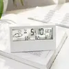 Comercio Exterior en Reloj Simple Clima Humedad Silencioso Digital Despertador Infantil Transparente Luminoso Multifuncional Reloj Electrónico