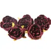 Artículo de comercio exterior popular de gama alta: 58 piezas de cabezas de flores artificiales de rosa y peonía estilo vintage para accesorios de cabello DIY, ramilletes de boda y otros fines decorativos