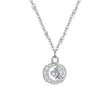 Collar de Plata de Ley S925 Estrella y Luna Colgante Completo de Diamante Lujo Accesible Gama Alta Diseño Simple Nuevo Popular 2025 Clavícula