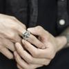 Serie Creed Ouyu Anillo Escudo Espada del Rey Tailandés Estilo Retro Medieval Espada Anillo Personalizado