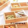 Portavasos Jiugongge Plato de Fruta de Madera Maciza Estilo Chino Estante de Almacenamiento de Seis Palacios Caja Dividida para Frutos Secos Caja de Almacenamiento para Frutas Melón y Snacks