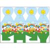 Caja de dulces con estampado de dibujos animados para decoración de fiestas infantiles, caja de refrigerios, caja de embalaje variada, caja de manzana, 6 piezas