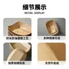 Cajas Desechables de Papel Kraft con Forma de Barco para Comercio Exterior Transfronterizo, Cajas de Empaque Abiertas para Pollo Frito, Bandejas para Snacks y Papas Fritas