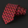 Gravata Masculina Bordado Jacquard Gravata Vermelha Gravata Masculina de Alta Qualidade Amarrada à Mão Traje Formal Fabricante Personalizado Estoque Pronto Atacado