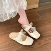 Sandalias de Verano 2025 Estilo Nuevo con Tacón Grueso y Puntera Plateada para Mujer, Perfectas para Uso en Exteriores, con Hermosas Correas de Encaje, de Moda y Elegantes, Sandalias de Suela Suave