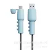 Protector de cable de datos de silicona, 20ª generación, proporciona cobertura total, previene roturas y protege la interfaz del cable de carga del polvo