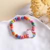 Pulsera infantil con dibujos de animales y flores de colores, pulsera ligera con cuentas de colores, ideal para vestir en vacaciones, bonita y pequeña joyería.
