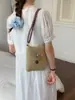 Bolso Tejido Retro para Mujer 2025 Nuevo Popular para Vacaciones en la Playa Bolso de Hombro Único Bolso Tote de Gran Capacidad Bolso Tejido de Paja