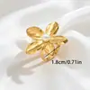Anillos Exagerados al por Mayor Modelos Nuevos Joyería de Comercio Electrónico Transfronterizo Únicos Irregulares de Aleación de Zinc Anillos de Flor de Nicho para Mujer