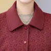 Jaqueta de moda primavera e outono para mulheres de meia-idade e idosas, modelo novo estiloso 2026 para mães, jaqueta casual com gola de lapela