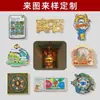 Abridor de Garrafa de Metal Ímã de Geladeira Criativo Estilo Chinês Personalizado Cultural e Criativo Desenho Animado Fofo Ímã de Geladeira Personalizado Cidade Chinesa