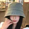 Sombrero de Pescador Retro de Mezclilla Japonés para Mujer, Estilo Coreano, Cubre Rostro, Versátil, Hace que la Cara se Vea Más Pequeña, Sensación de Alta Gama, Circunferencia de Cabeza Grande
