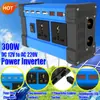 Inversor de onda sinusoidal enchufe de calibre estadounidense DC 12V a 110V AC conversión batería de coche energía solar