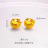 Loja de Ouro Mesmo Estilo Ouro Areia Incrustado com Diamantes Ouro Grosso Rico Nuvem da Fortuna Pingente Lingote de Ouro Sólido Pingente de Caractere da Fortuna Joias
