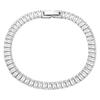 Comercio exterior transfronterizo, novedad, collar de pulsera de acero de titanio con diamantes de lujo ligeros y ligeros para mujer, joyería de alta gama que combina con todo.