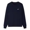 Sudadera para Hombre Primavera y Otoño 2024 Nueva Camiseta de Manga Larga para Hombre Pequeña de Rizo para Hombre Suéter de Cuello Redondo Tejido Base