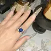 Anillo Redondo de Diamantes de Piedras Preciosas de Colores de Alta Resistencia Estilo Palacio Retro Versa, Anillo Hueco Galvanizado de Alta Retención de Color, Unisex