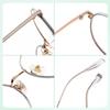 Gafas de titanio puro con diseño mate de dos colores, gafas de moda de Shenzhen de alta calidad con montura completa, gafas disponibles para hombres y mujeres
