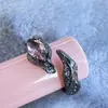 Anillo para Hombres Mayores Apertura Ajustable Estilo de Corte para Mujeres Diseño Retro de Nicho Marca de Moda Anillo de Estilo Frío Dedo Índice